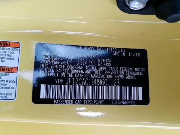 2017 Subaru BRZ Series.Yellow SKU:H9601123 Coupe for sale in Plano, TX – photo 22