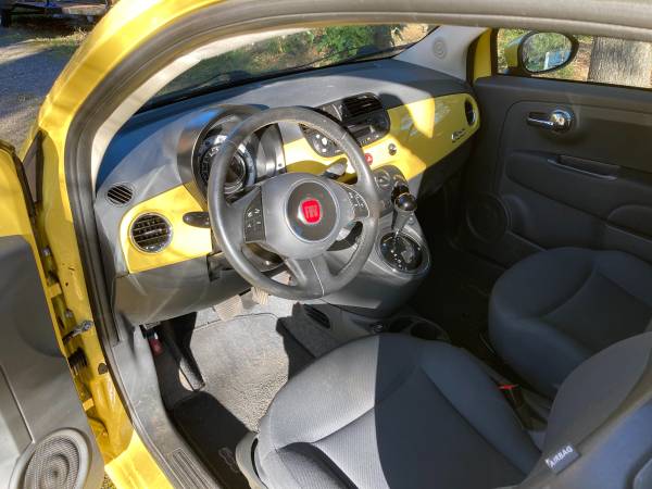 2013 Fiat 500 (Yellow) - cars & trucks - by owner - vehicle... for sale in Lynchburg, VA – photo 4
