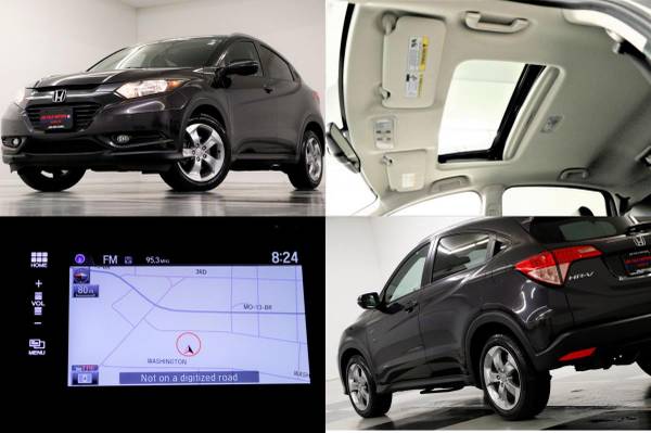 HEATED LEATHER! NAVIGATION! 2017 Honda HR-V EX-L AWD SUV Mulberry for sale in Clinton, KS