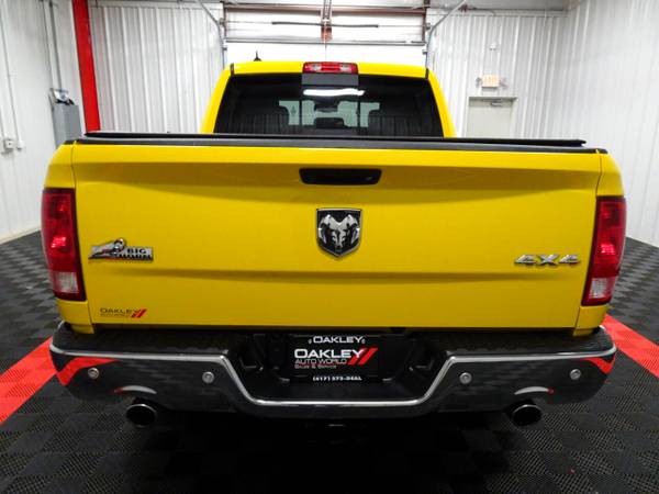 2016 RAM 1500 4WD Crew Cab 140.5" Big Horn pickup Yellow - cars &... for sale in Branson West, AR – photo 13