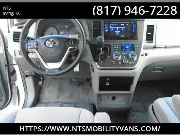 2017 TOYOTA SIENNA MOBILITY HANDICAPPED WHEELCHAIR POWER RAMP VAN for sale in Irving, LA – photo 17