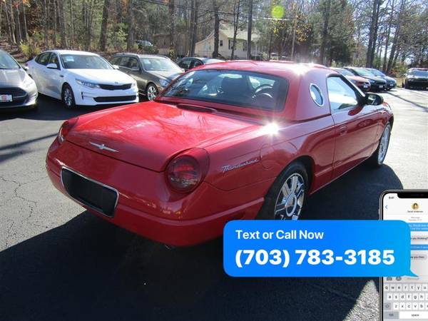 2004 FORD THUNDERBIRD w/Hardtop Premium ~ WE FINANCE BAD CREDIT -... for sale in Stafford, District Of Columbia – photo 5