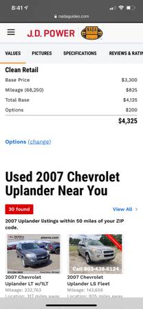 2007 Chevy Uplander 68250 miles for sale in National Mine, MI – photo 14