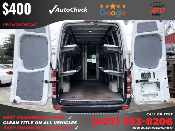 400/mo - 2012 Mercedes-Benz Sprinter 2500 Cargo Extended w/170 WB for sale in Kissimmee, FL – photo 11