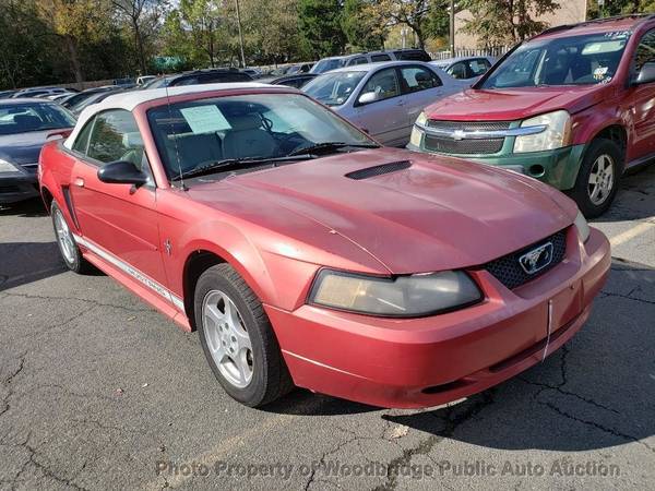 2002 *Ford* *Mustang* *2dr Convertible Deluxe* Red - cars & trucks -... for sale in Woodbridge, District Of Columbia – photo 2