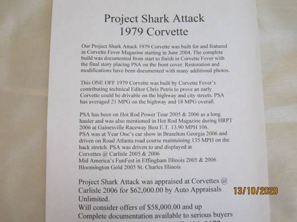 1979 Corvette Project Shark Attack - cars & trucks - by owner -... for sale in Cape Coral, FL – photo 3