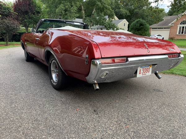 1968 OLDSMOBILE CUTLASS S, CONVERTIBLE, AUTOMATIC, RED / WHITE, VIDEO for sale in Belmont, MA – photo 13