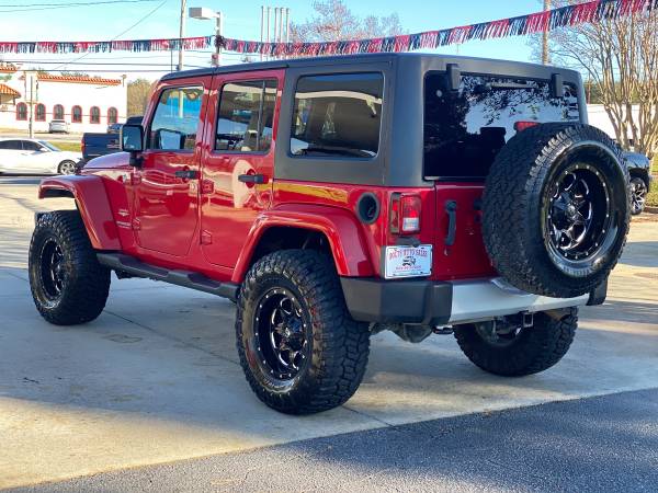 Lifted 11 Jeep Wrangler Unlimited Sahara 4x4 loaded! - cars & trucks... for sale in Easley, SC – photo 6
