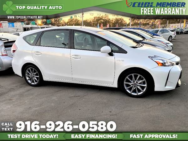 2017 Toyota Prius v Five Hybrid for only $17,495 - cars & trucks -... for sale in Rancho Cordova, CA – photo 6
