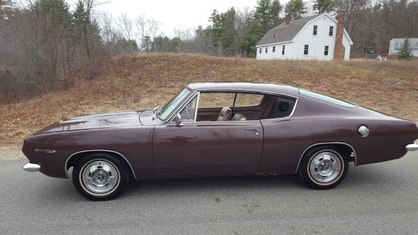 1967 Plymouth Barracuda fastback V8 auto - cars & trucks - by owner... for sale in Sandown, MA – photo 2