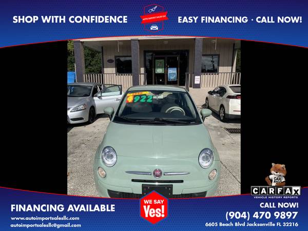 2012 FIAT 500 - Financing Available! - cars & trucks - by dealer -... for sale in Jacksonville, FL – photo 3