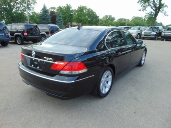 2006 BMW 750I LEATHER V8 LOADED MOON NEWER TIRES CLEAN IN/OUT BLACK... for sale in Union Grove, IL – photo 6