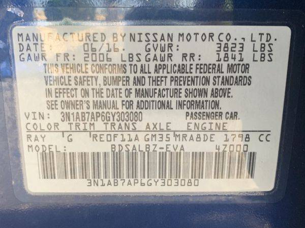 2016 Nissan Sentra S LOW MILES! CLEAN TITLE for sale in Norco, CA – photo 23