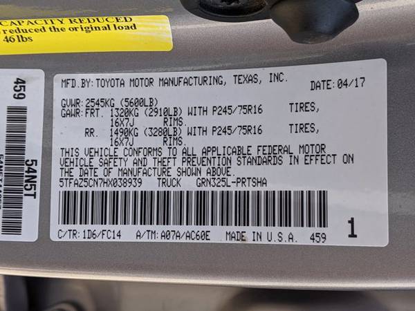 2017 Toyota Tacoma SR5 SKU: HX038939 Pickup - - by for sale in Austin, TX – photo 24