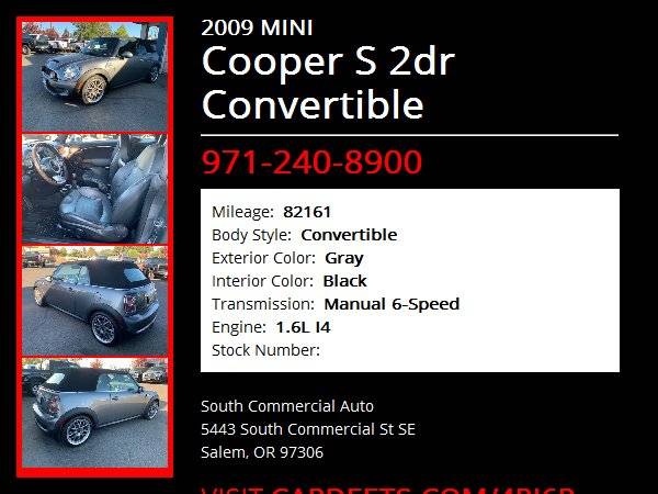 2009 MINI Cooper S 2dr Convertible for sale in Salem, OR – photo 7