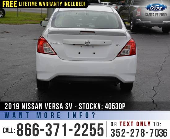 2019 Nissan Versa Sedan SV *** Keyless Entry, Camera, Touchscreen... for sale in Alachua, FL – photo 6