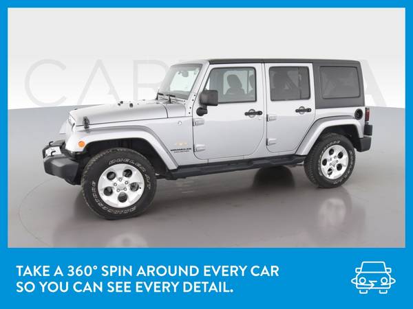 2014 Jeep Wrangler Unlimited Sahara Sport Utility 4D suv Silver for sale in Dade City, FL – photo 3