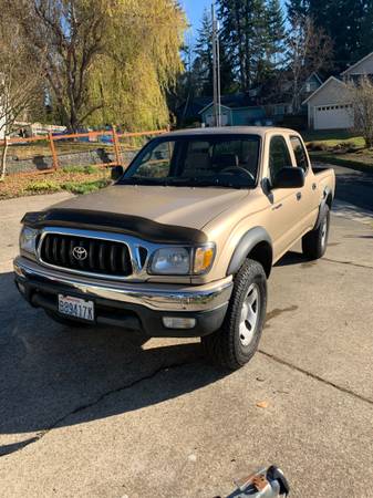 2002 Toyota Tacoma Double Cab, Gold, 3.4L V6, Automatic, 4WD - cars... for sale in Olympia, WA – photo 2