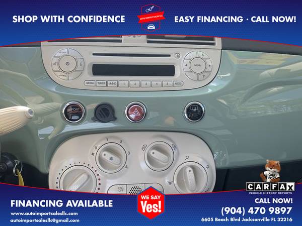 2012 FIAT 500 - Financing Available! - cars & trucks - by dealer -... for sale in Jacksonville, FL – photo 10