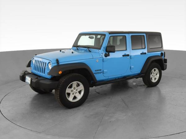 2017 Jeep Wrangler Unlimited Sport S Sport Utility 4D suv Blue - -... for sale in Winston Salem, NC – photo 3