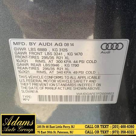 2015 Audi Q7 quattro 4dr 3.0T S line Prestige Buy Here Pay Her, -... for sale in Little Ferry, NJ – photo 19