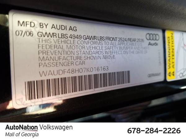 2007 Audi A4 2.0T AWD All Wheel Drive SKU:7K016163 for sale in Buford, GA – photo 23
