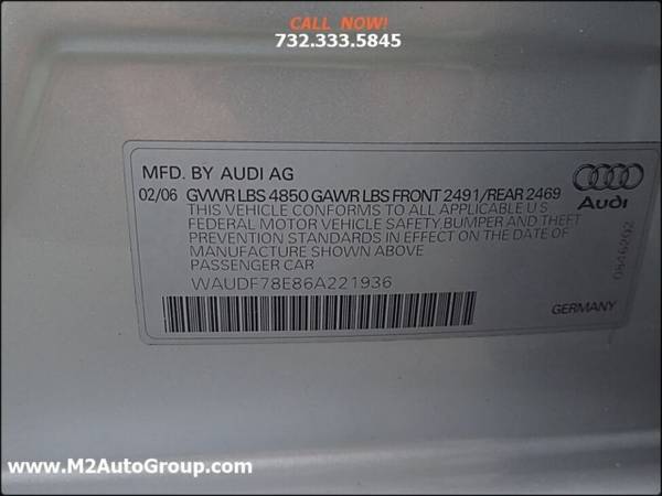2006 Audi A4 2 0T quattro AWD 4dr Sedan (2L I4 6A) for sale in East Brunswick, PA – photo 20
