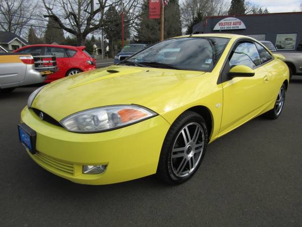 2001 Mercury Cougar 3dr Cpe V6 YELLOW 5 SPD 1 OWNER - cars & for sale in Milwaukie, OR – photo 2