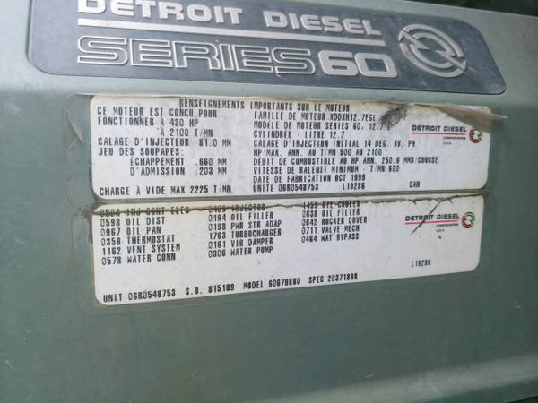 NO ELD 1999 Engine Volvo VNL610 - cars & trucks - by owner - vehicle... for sale in Franklin Park, IL – photo 2