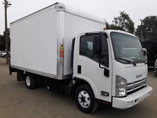 2014 ISUZU NPR 14 FEET BOX TRUCK WITH LIFTGATE - - by for sale in San Jose, CA – photo 10
