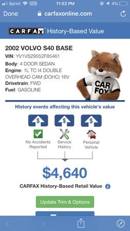 2002 Volvo S40 for sale in Cleveland, OH – photo 15