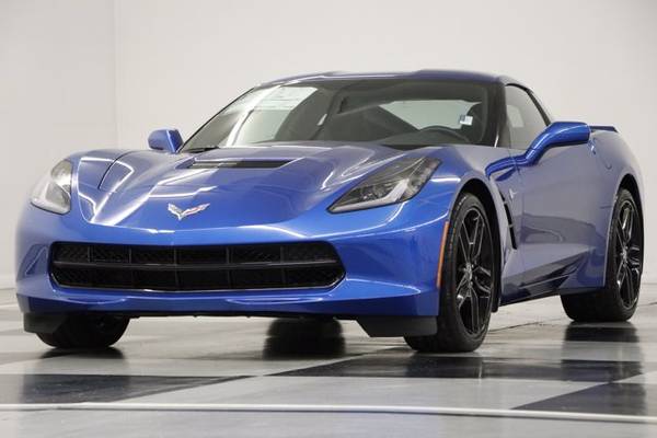 LEATHER! MANUAL! 2014 Chevy CORVETTE STINGRAY Z51 1LT Coupe Blue for sale in clinton, OK – photo 24