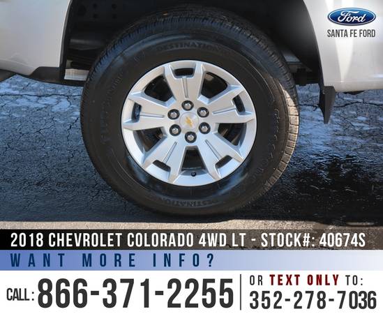 *** 2018 CHEVROLET COLORADO 4WD LT *** Onstar - Bluetooth - Cruise -... for sale in Alachua, GA – photo 8