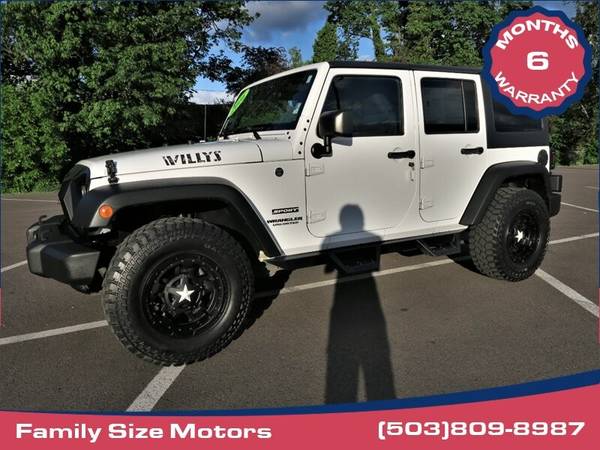 2016 Jeep Wrangler 4x4 4WD Unlimited Willys Wheeler W SUV - cars & for sale in Gladstone, OR – photo 7