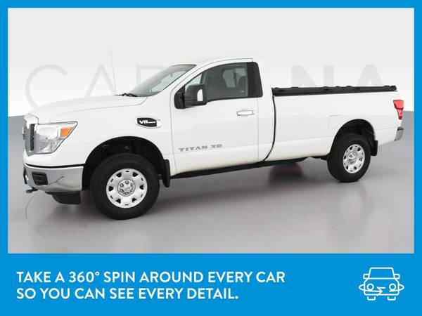 2017 Nissan TITAN XD Single Cab SV Pickup 2D 8 ft pickup White for sale in Indianapolis, IN – photo 3