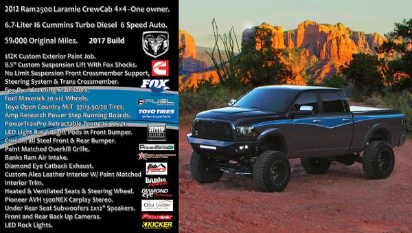 2012 Custom Lifted Ram 2500 for sale in Sedona, TX – photo 24