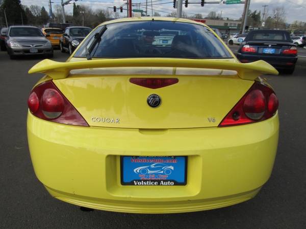 2001 Mercury Cougar 3dr Cpe V6 YELLOW 5 SPD 1 OWNER - cars & for sale in Milwaukie, OR – photo 8