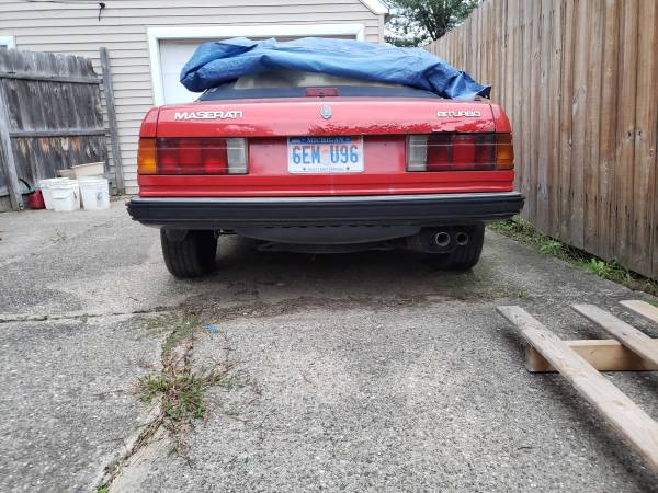 1986 Maserati Convertible - cars & trucks - by owner - vehicle... for sale in Lansing, MI – photo 5