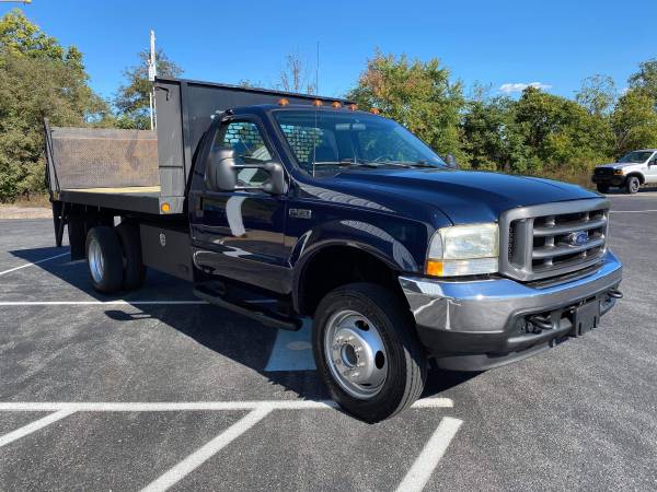2002 Ford F450 Super Duty Flat bed stake body dump for sale in Newport, PA – photo 5