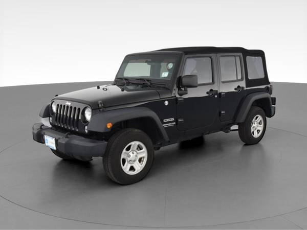 2017 Jeep Wrangler Unlimited Sport SUV 4D suv Black - FINANCE ONLINE... for sale in Providence, RI – photo 3