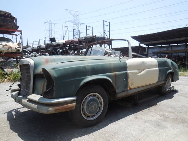 1965 Mercedes 220SE Convertible Project Car for Restoration 111 Cabrio for sale in Los Angeles, CA – photo 2