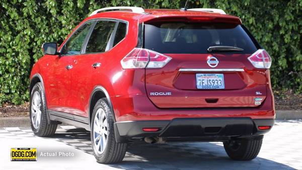 2014 Nissan Rogue SL hatchback Cayenne Red - - by for sale in San Jose, CA – photo 2