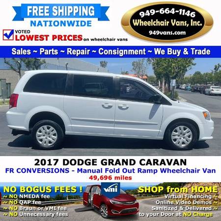 2017 Dodge Grand Caravan SE Wheelchair Van FR Conversions - Manual for sale in LAGUNA HILLS, NV – photo 6