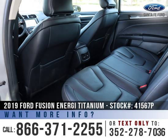 2019 Ford Fusion Energi Titanium Leather Seats - Sunroof for sale in Alachua, FL – photo 17