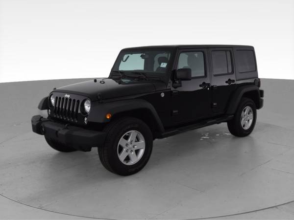 2017 Jeep Wrangler Unlimited Sport SUV 4D suv Black - FINANCE ONLINE... for sale in Chillicothe, OH – photo 3