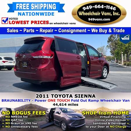 2011 Toyota Sienna LE Wheelchair Van BraunAbility - Power Fold Out for sale in LAGUNA HILLS, NV – photo 4