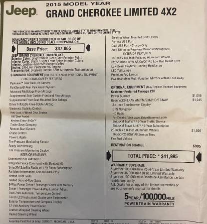 2015 Jeep Grand Cherokee Low Miles - cars & trucks - by owner -... for sale in Southaven, TN – photo 20