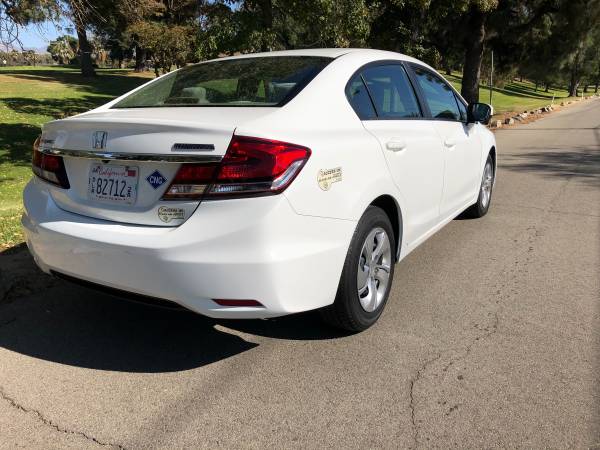 2014 Honda Civic Natural Gas White - - by dealer for sale in Pacoima, CA – photo 6