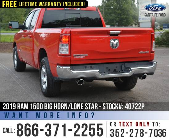 *** 2019 RAM 1500 BIG HORN/LONE STAR *** Bedliner - Push to Start -... for sale in Alachua, FL – photo 5