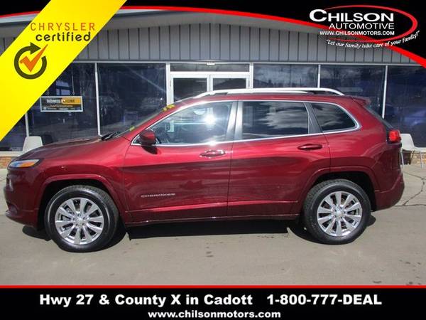 2018 Jeep Cherokee Overland suv Red - - by dealer for sale in Cadott, WI – photo 2